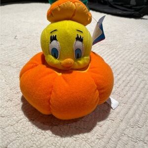 Ace Looney Tunes Warner Bros 1997 Tweety Bird In Pumpkin Halloween Plush 90s
